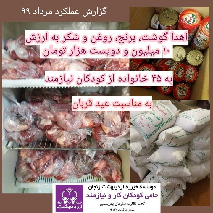You are currently viewing اهدا مواد غذایی به مناسبت عید قربان